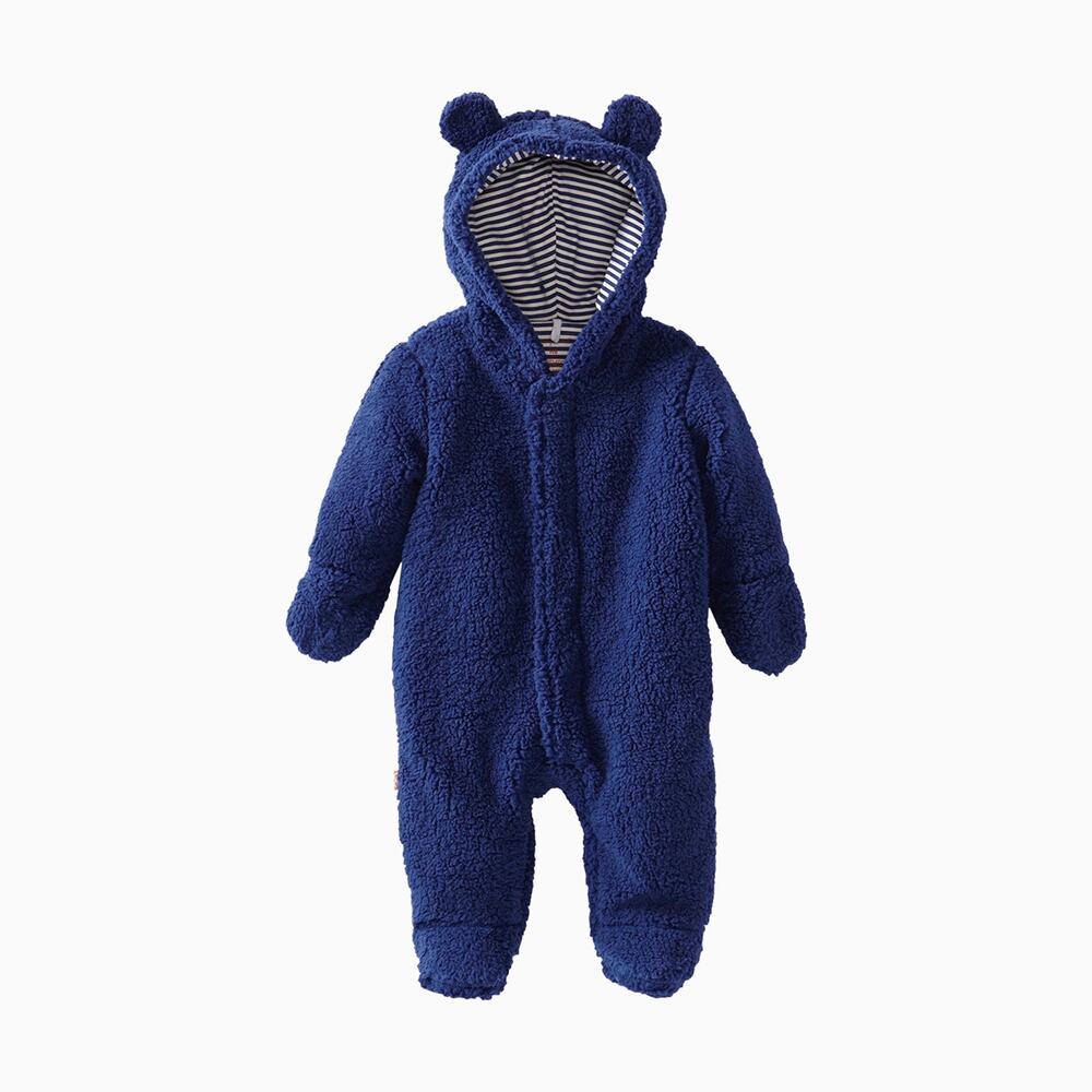Magnetic Fleece Pram navy blue